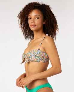 Ripcurl Haut De Bikini Rip Curl Bandeau Afterglow Distsy - Multico -SeaRide AFTERGLOW DITSY BANDEAU 0 258739