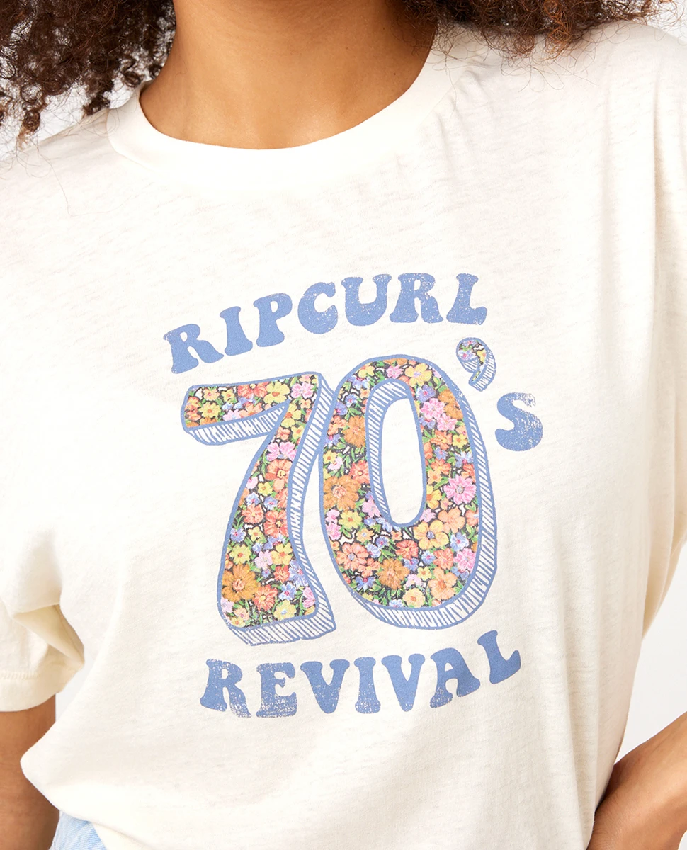 T-shirt à Manches Courtes Ripcurl Afterglow - Bone 4 T-shirt à Manches Courtes Ripcurl Afterglow - Bone – Image 2