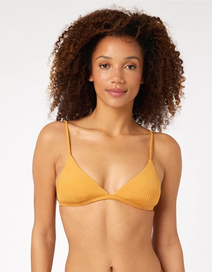 Ripcurl Haut De Bikini Triangle Rip Curl Fixe Modern Rib - Gold 3 Ripcurl Haut De Bikini Triangle Rip Curl Fixe Modern Rib - Gold