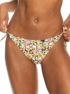 Bas De Bikini Tie Roxy Printed Beach Classics - Mood Indigo Ditsy Love