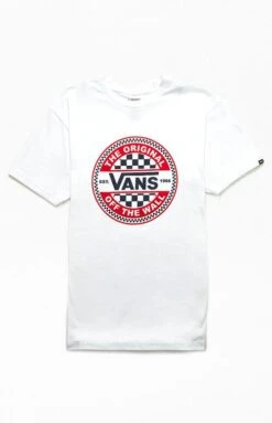 T-shirt VANS CIRCLE CHECKER LS TEE - WHITE -SeaRide CIRCLE CHECKER LS TEE 0 262496 1