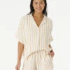Chemise à Manches Coutes Ripcurl Premium Surf Stripe - Gold 2 Chemise à Manches Coutes Ripcurl Premium Surf Stripe - Gold -SeaRide Chemise a manches coutes Ripcurl Premium Surf Stripe Gol