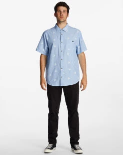 Chemise Manches Courtes Billabong SUNDAYS MINI SS - LIGHT BLUE