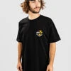 T SHIRT VANS CLASSIC MINI DUAL PALM II SS - Black/golden Yellow
