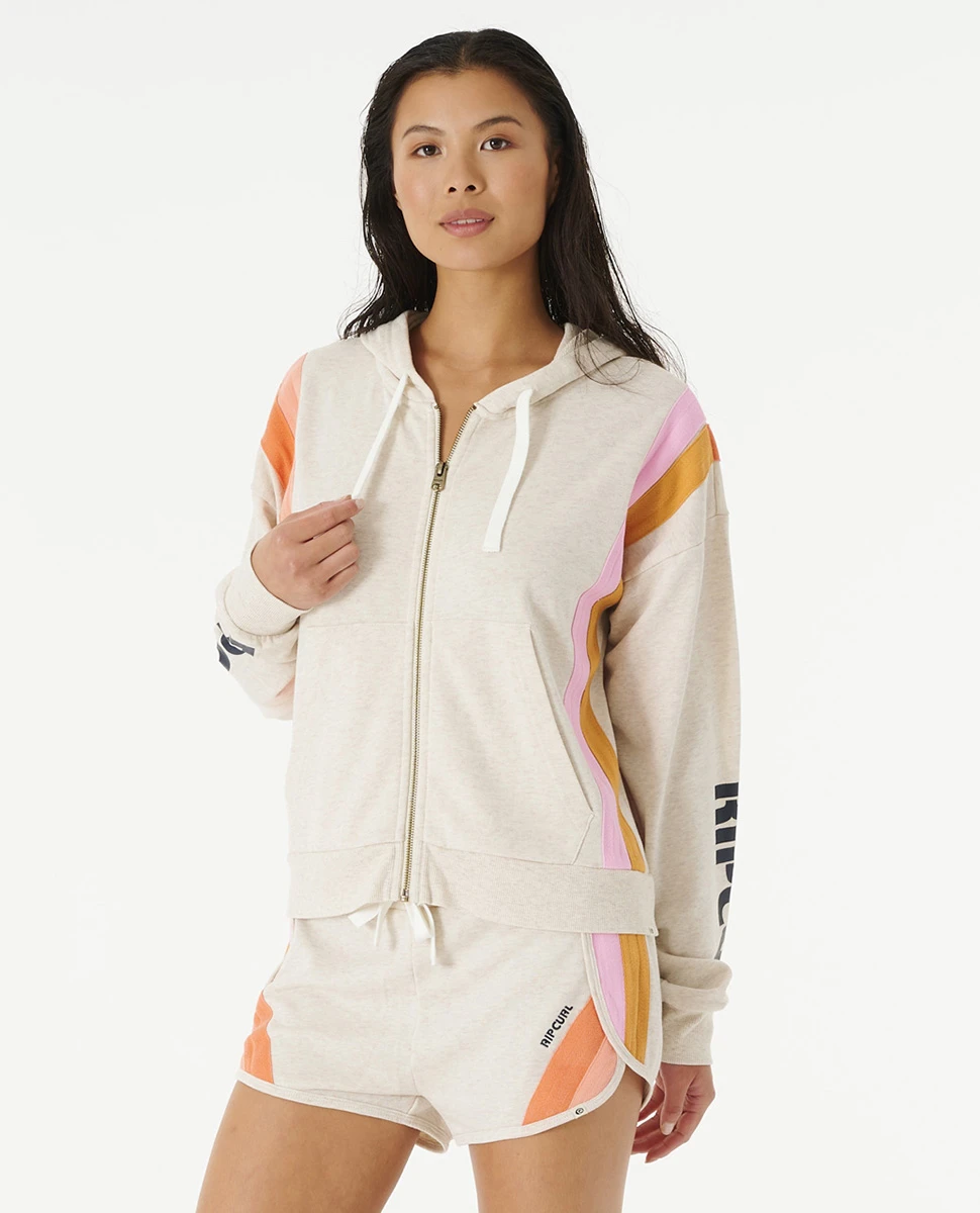 Sweat Zippé Ripcurl Day Break - Oatmeal Marle 4 Sweat Zippé Ripcurl Day Break - Oatmeal Marle – Image 2