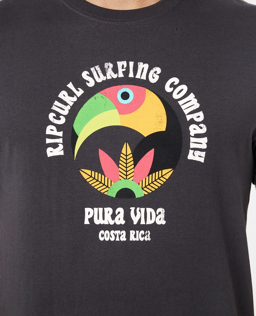 T-shirt à Manches Courtes Ripcurl Desti Animals - Washed Black 4 T-shirt à Manches Courtes Ripcurl Desti Animals - Washed Black – Image 2