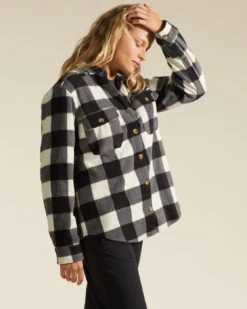 Surchemise Billabong En Flanelle Pour Femme - Forge - WHITE/BLK -SeaRide FORGE FLEECE 0 259692 1