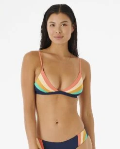 Ripcurl Haut De Bikini Rip Curl Triangle Day Break Multi Fixe - Navy
