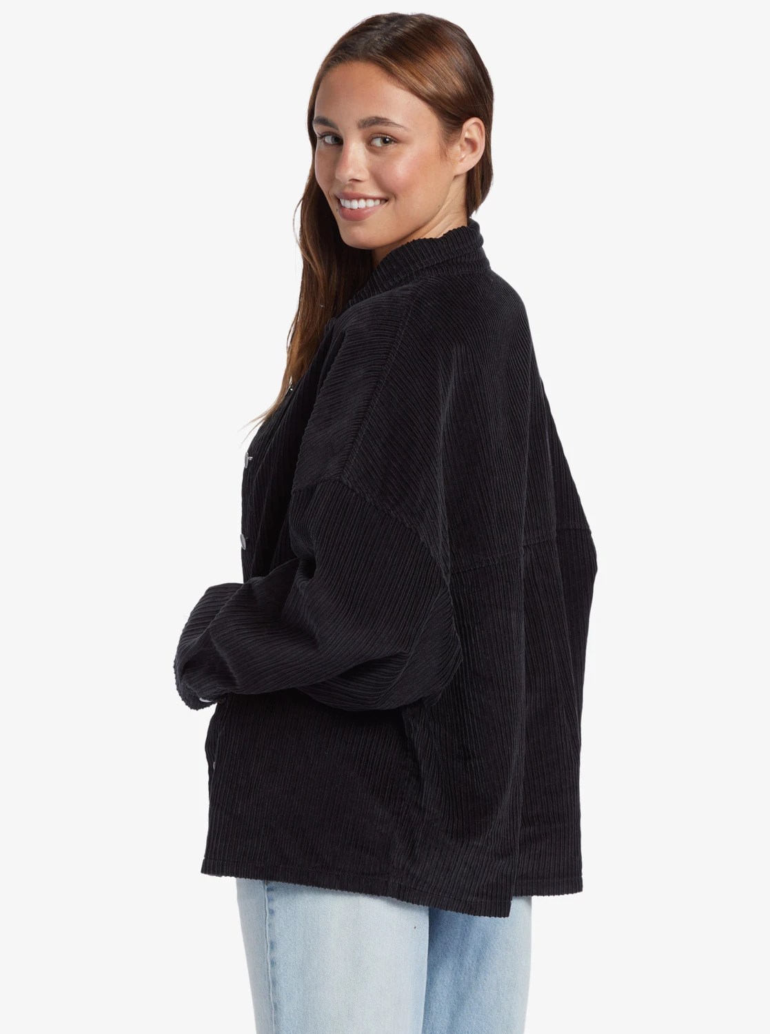 Chemise Manches Longues En Velours Côtelé Roxy KICK BACK WASHED CORD - Anthracite 5 Chemise Manches Longues En Velours Côtelé Roxy KICK BACK WASHED CORD - Anthracite – Image 3