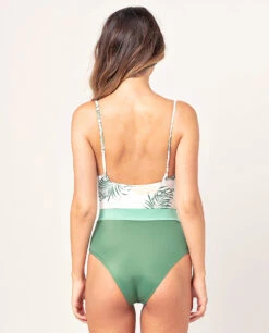 Maillot De Bain Une Pièce Ripcurl Coastal Palms Good - WHITE -SeaRide LOVE N SURF TRI MOULDED TOP 0 211485 1