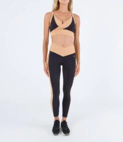 Legging Hurley H2O Dri V-shaped Colorblock - Caviar