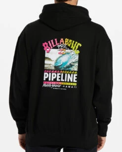 Sweat à Capuche Pour Homme Billabong Pipeline Poster - Black -SeaRide OP D AFFICHES DE PIPELINE 0 271404 1