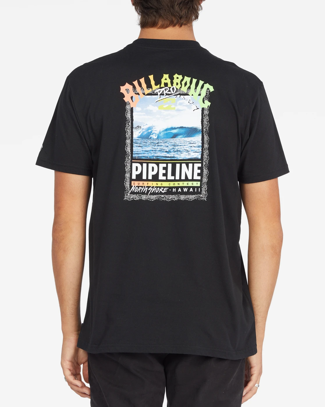 T-Shirt Billabong PIPELINE POSTER SS - BLACK 5 T-Shirt Billabong PIPELINE POSTER SS - BLACK – Image 3
