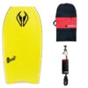 Pack Bodyboard NMD ELEMENT PE+WRIST LEASH+BASIC COVER 41 - Yellow -SeaRide Pack Bodyboard NMD ELEMENT PE WRIST LEASH BASIC COVER 41 4