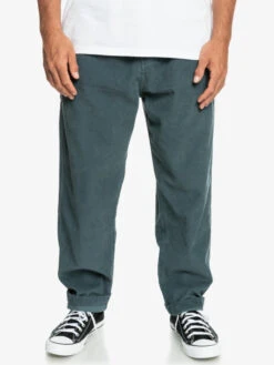 Pantalon En Velours Côtelé Quiksilver Cord Beach Cruiser - Dark Slate