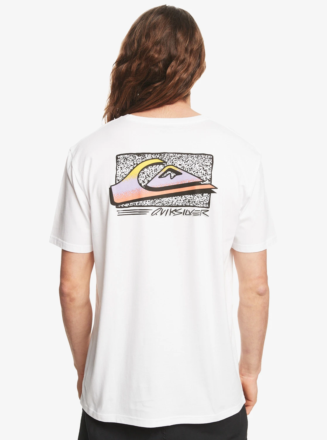 T-shirt Pour Homme Quiksilver Retro Fade - White 4 T-shirt Pour Homme Quiksilver Retro Fade - White – Image 2