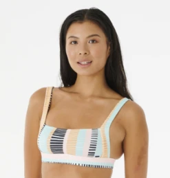 Ripcurl Haut De Bikini Rip Curl Crop Top Ripple Effect - Black -SeaRide RIPPLE EFFECT CROP 0 258751