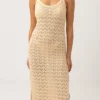Robe Rhythm MARKETTA KNIT MIDI - Cream
