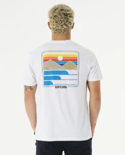 T-shirt à Manches Courtes Ripcurl Surf Revivial Sunset - White -SeaRide SURF REVIVIAL SUNSET TEE 0 258662 1