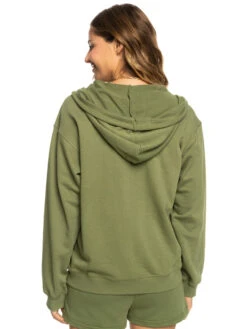 Sweat à Capuche Zippé Pour Femme Roxy Surf Stoked - Loden Green -SeaRide SURF STOKED ZIPPED TERRY 0 270240 1