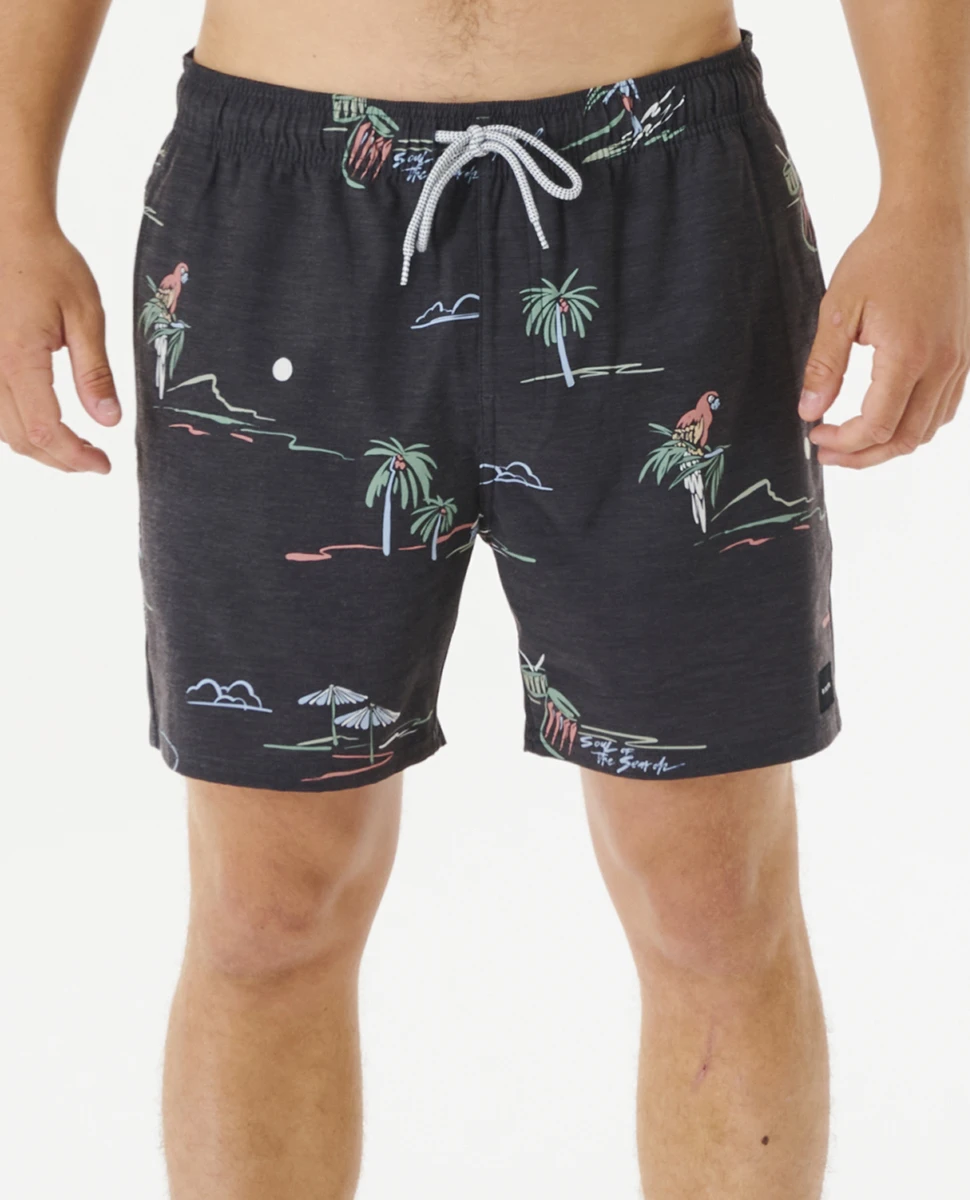 Ripcurl Short De Bain Rip Curl Volley Party Pack 16" - Washed Black 3 Ripcurl Short De Bain Rip Curl Volley Party Pack 16" - Washed Black