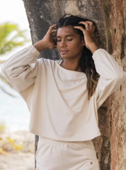 Sweat ROXY NEXT ST CREW - Tapioca