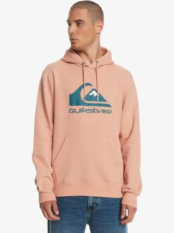 Sweat à Capuche Quiksilver Big Logo - Cafe Creme