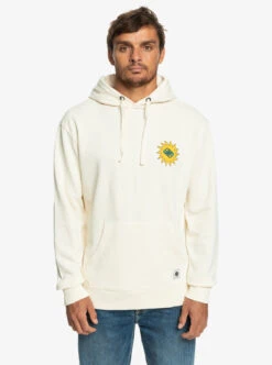 Sweat Ă Capuche Pour Homme Quiksilver Planet Positive - Birch