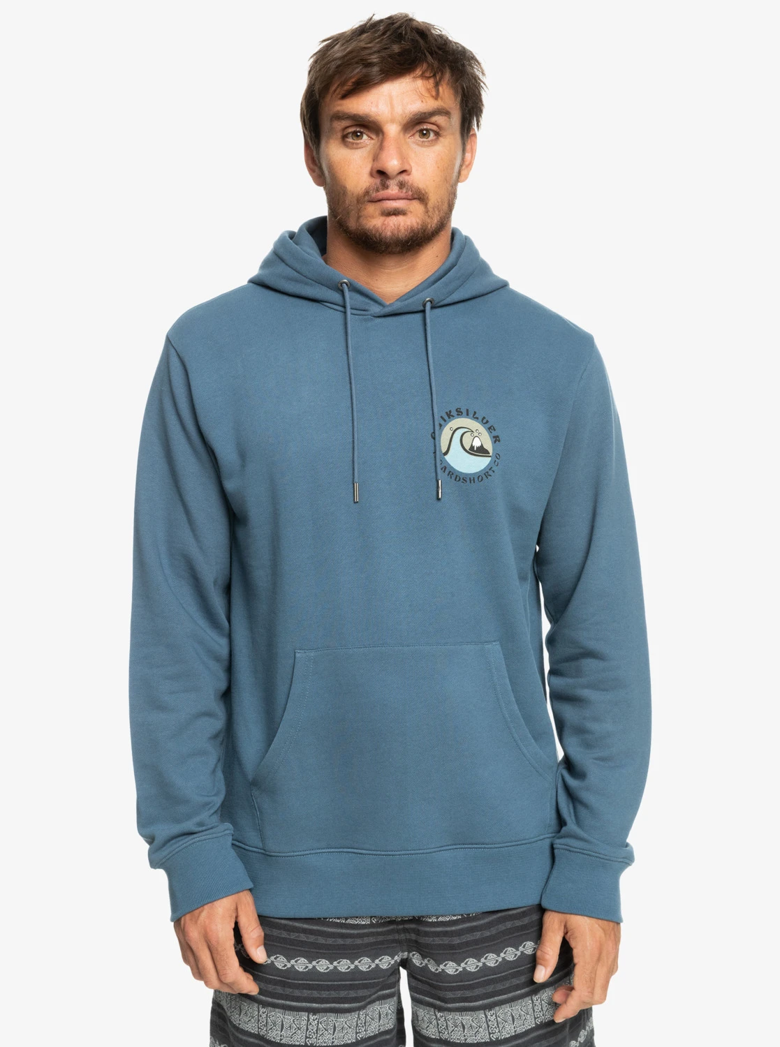 Sweat à Capuche Pour Homme Quiksilver QS Bubble Stamp - Bering Sea 3 Sweat à Capuche Pour Homme Quiksilver QS Bubble Stamp - Bering Sea