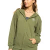 Sweat à Capuche Zippé Pour Femme Roxy Surf Stoked - Loden Green -SeaRide Sweat a capuche zippe pour Femme Roxy Surf Stoked Loden