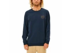 Ripcurl Sweat à Col Rond Rip Curl RE ENTRY CREW - Blue Marine