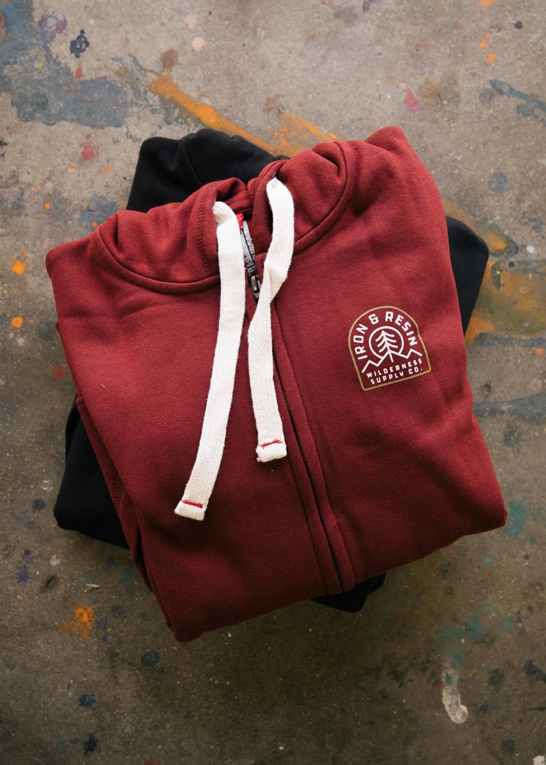 Sweat Zippé Iron And Resin WOODLAND - Burgundy 3 Sweat Zippé Iron And Resin WOODLAND - Burgundy