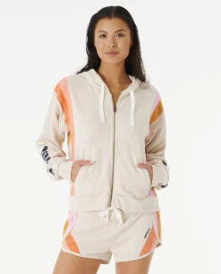 Sweat Zippé Ripcurl Day Break - Oatmeal Marle