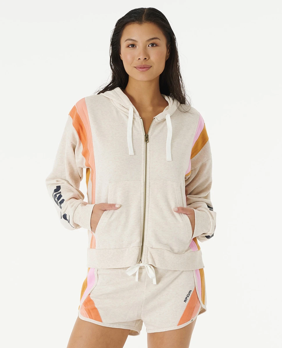 Sweat Zippé Ripcurl Day Break - Oatmeal Marle 3 Sweat Zippé Ripcurl Day Break - Oatmeal Marle