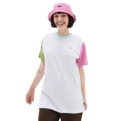 T-SHIRT Vans LEFT CHEST COLORBLOCK - Blanc