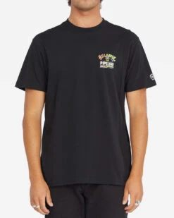 T-Shirt Billabong PIPELINE POSTER SS - BLACK