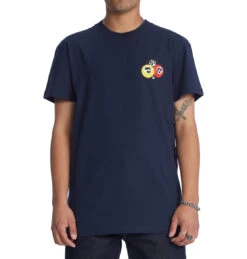T-shirt DC SHOES CORNER POCKET - NAVY BLAZER