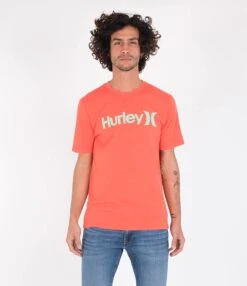 HURLEY T Shirt Hurler EVD WSH OAO SOLID SS - Habanero Heather