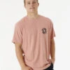 Ripcurl T-shirt à Manches Courtes Rip Curl Salt Water Culture Psyche Circles - Dusty Rose -SeaRide T shirt a manches courtes Rip curl Salt Water Culture Ps