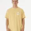Ripcurl T-shirt à Manches Courtes Rip Curl Salt Water Culture Psyche Circles - Washed Yellow -SeaRide T shirt a manches courtes Rip curl Salt Water Culture Ps 2