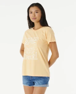 Ripcurl T-shirt à Manches Courtes Rip Curl Tropical Sunset Standard - Pale Dogwood