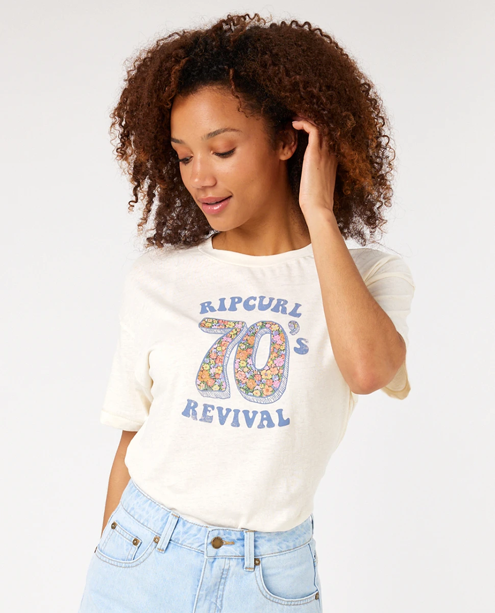 T-shirt à Manches Courtes Ripcurl Afterglow - Bone 3 T-shirt à Manches Courtes Ripcurl Afterglow - Bone