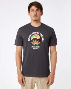 T-shirt à Manches Courtes Ripcurl Desti Animals - Washed Black