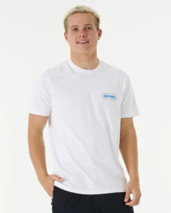 T-shirt à Manches Courtes Ripcurl Surf Revivial Sunset - White