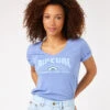 T-shirt à Manches Courtes Col V Ripcurl Daybreak - Blue