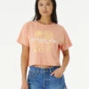 Ripcurl T-shirt Court à Manches Courtes Rip Curl Always Summer - Light Coral