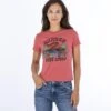 T-shirt Manche Courte HURLEY Slither Perfect - MINERAL RED