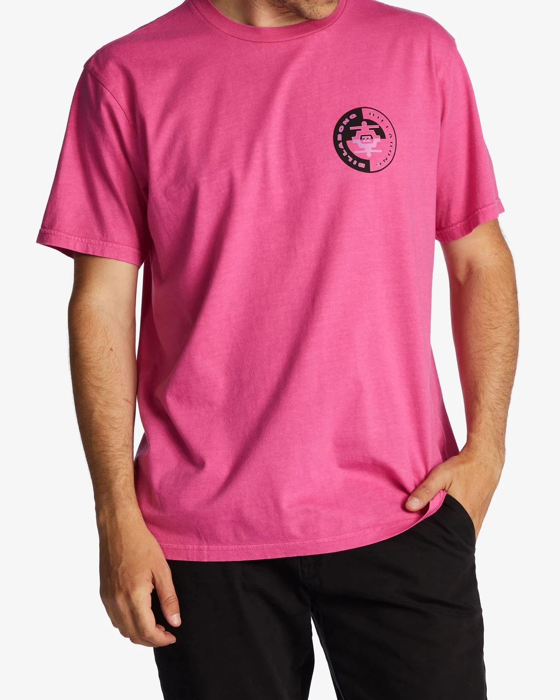 T-shirt Pour Homme Billabong Connection - FUSHIA 3 T-shirt Pour Homme Billabong Connection - FUSHIA