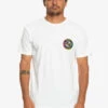 T-shirt Pour Homme Quiksilver Core Bubble - White