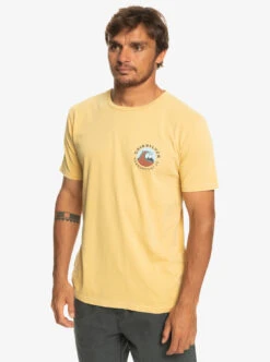 T-shirt Pour Homme Quiksilver QS Bubble Stamp - Wheat